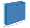 SMEAD FILE JACKETS REINFORCED STRAIGHT-CUT TAB 2" EXPANSION 50 PER BOX - BLUE