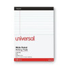 UNIVERSAL PREMIUM HEAVY-DUTY BACK WIDE/LEGAL RULE 12 Pads UNV30730 - WHITE New