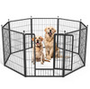 Simple Deluxe Dog Playpen Indoor Outdoor Camping PTPPEN2732Q8BLK - BLACK