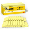 POST-IT NOTES, 3 IN X 3 IN, 18 STICKY NOTES PADS, 100 SHEETS PER PAD, Yellow New