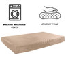 Memory Foam Dog Bed, 2-Layer Orthopedic Pad with Washable Cover, 37x24, Tan