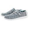 HEY DUDE MENS WALLY SOX - SIZE 8 - ICE GRAY New