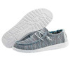 HEY DUDE MENS WALLY SOX - SIZE 8 - ICE GRAY New