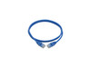 Tripp Lite Cat6a Gigabit Snagless Molded Slim UTP Patch Cable M/M Blue 4 ft.
