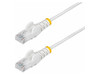 StarTech 15ft White Slim CAT6 Ethernet Cable, Snagless RJ45, LSZH, 28AWG Pure