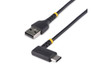 StarTech.com 3ft (1m) USB A to C Charging Cable Right Angle R2ACR-1M-USB-CABLE