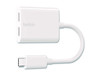 Belkin RockStar USB-C to USB-C Audio Adapter White (F7U081btWH)