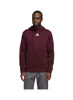 ADIDAS MENS TEAM ISSUE HOODIE - SIZE MEN L - TEAM COLLEGIATE BURGUNDY/WHITE