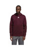 ADIDAS MENS TEAM ISSUE HOODIE - SIZE MEN L - TEAM COLLEGIATE BURGUNDY/WHITE