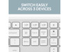 Logitech Signature Slim K950 Wireless Keyboard, Sleek Design, Switch Typing