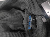 BLUE ICE WAFFLE KNIT HOODED SWEATER - SIZE M - BLACK