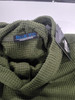 BLUE ICE WAFFLE KNIT HOODED SWEATER - SIZE: MEN M - OLIVE