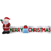 GEMMY 12' AIRBLOWN INFLATABLE SANTA CLAUS W/MERRY CHRISTMAS SIGN DECORATION RED