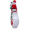 GEMMY 12' AIRBLOWN INFLATABLE SANTA CLAUS W/MERRY CHRISTMAS SIGN DECORATION RED