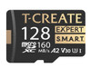 TEAMGROUP 128GB T-Create Expert S.M.A.R.T Monitored A2 microSDXC UHSI-I/U3 V30