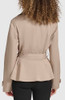 KARL LAGERFELD WOMENS SHORT PEPLUM TRENCH COAT - SIZE: WOMEN MEDIUM - KHAKI New