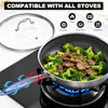 IMARKU NON STICK FRYING PANS 12" STAINLESS STEEL PAN I-PFP0582 - SILVER