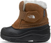 THE NORTH FACE TODDLER ALPENGLOW II BOOTS - SIZE: YOUTH 8 - TOASTED BROWN