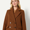 Amazon Essentials Women's Relaxed Fit Coat, XL, Caramel Heather New