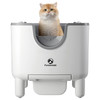 FUROOMATE SELF-CLEANING LITTER BOX OPEN-TOP AUTOMATIC CAT LITTER BOX - WHITE