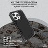 PELUCAN SHIELD BRUSHED ALUMINUM [21FT GRADE DROP] PHONE CASE - BLACK