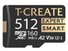 TEAMGROUP 512GB T-Create Expert S.M.A.R.T Monitored A2 microSDXC UHSI-I/U3 V30