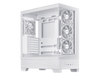 ASUS A31 PLUS White ATX Case offers a panoramic glass design, supports 360mm