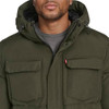 LM4RP235 Levi's Men's Softshell Trucker Jacket Eternity Olive L New