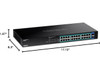 TRENDnet 26-Port Gigabit PoE+ Switch, 24 x 30W PoE+ Ports, 2 Gigabit SFP Slots,