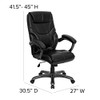 GO-724H-BK Flash Furniture Greer High Back LeatherSoft Executive Ergonomic Chair