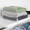 RICHARDS ACRYLIC CLOSET SHELF DIVIDER AND SEPARATOR 6 PACK - CLEAR
