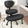Primy Criss Cross Office Chair - ADHD Cross Legged Chair with Wheels