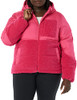 AXESSORIES WOMEN'S FULL-ZIP SHERPA FLEECE JACKET HOT PINK SIZE XL New