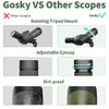 Gosky 20-60x85 Spotting Scope with Full Size Tripod Green Gray