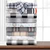 KATHY IRELAND 4PIECE GRAY BLUE FROST 100% TURKISH COTTON FLANNEL QUEEN SHEET SET