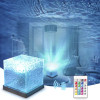 HAKOL 16-COLOR OCEAN WAVE PROJECTOR LIGHT - SQUARE/CUBE - CLEAR/MULTI