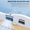 MATULSA REGISTER BOOSTER FAN FOR 4X10" REGISTER HOLES REMOTE CONTROL, 10-SPEEDS