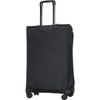 LUCAS LUGGAGE 27” TUSCANY SPINNER SUITCASE - EXPANDABLE, SOFTSIDE - BLACK