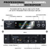 BAOLESH Wireless Microphone System, Two Channels, 514.60mhz-556.5mhz (BL-81)