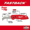 MILWAUKEE'S TOOL 48-22-1525 FASTBACK HAWKBILL FOLDING KNIFE - RED
