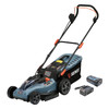 SENIX 58 VOLT MAX CORDLESS LAWN MOWER, 17-INCH, BRUSHLESS MOTOR - BLUE