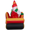 GEMMY INFLATABLE SANTA WITH SLEIGH - MULTI