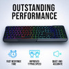 KLIM CHROMA WIRELESS KEYBOARD – GAMING RECHARGEABLE KEYBOARD DURABLE - BLACK