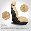 MIROZO Seat Covers Full Set, Leather Automotive Seat Covers protector - Beige