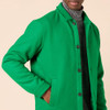 AMAZON ESSENTIALS MEN'S WOOL BLEND BOMBER JACKET (BIG & TALL) - SIZE M - GREEN New