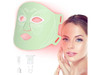OIAMEEN RED LIGHT MASK 7-CLOLOR RED LIGHT THERAPY MASK 3 MODES LED - MINT GREEN