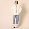 GTW50059FW22 Amazon women's oversized teddy sherpa shirt jacket cream XL New