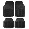 FH Group Automotive Floor Mats - Heavy-Duty Rubber, Universal Fit Full Set