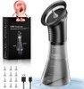 YAKBIO ELECTRIC EAR CLEANER WITH LED DISPLAY, EAR WAX CLEANER - BLACK