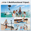 EUOTO AUTO FACE TRACKING SELFIE STICK TRIPOD IPHONE WITH LIGHT 360 ROTATION